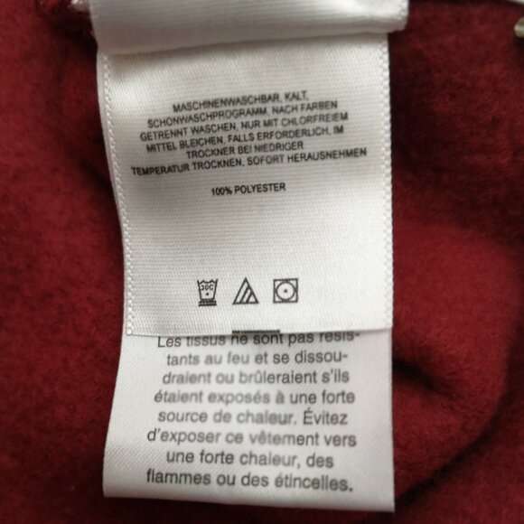 Columbia Sportswear Co. Men's Size Medium Red Full Zip Straight Fit Fleece Vest - Picture 6 of 12